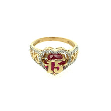 Load image into Gallery viewer, 14k Gold 15 Años Ring
