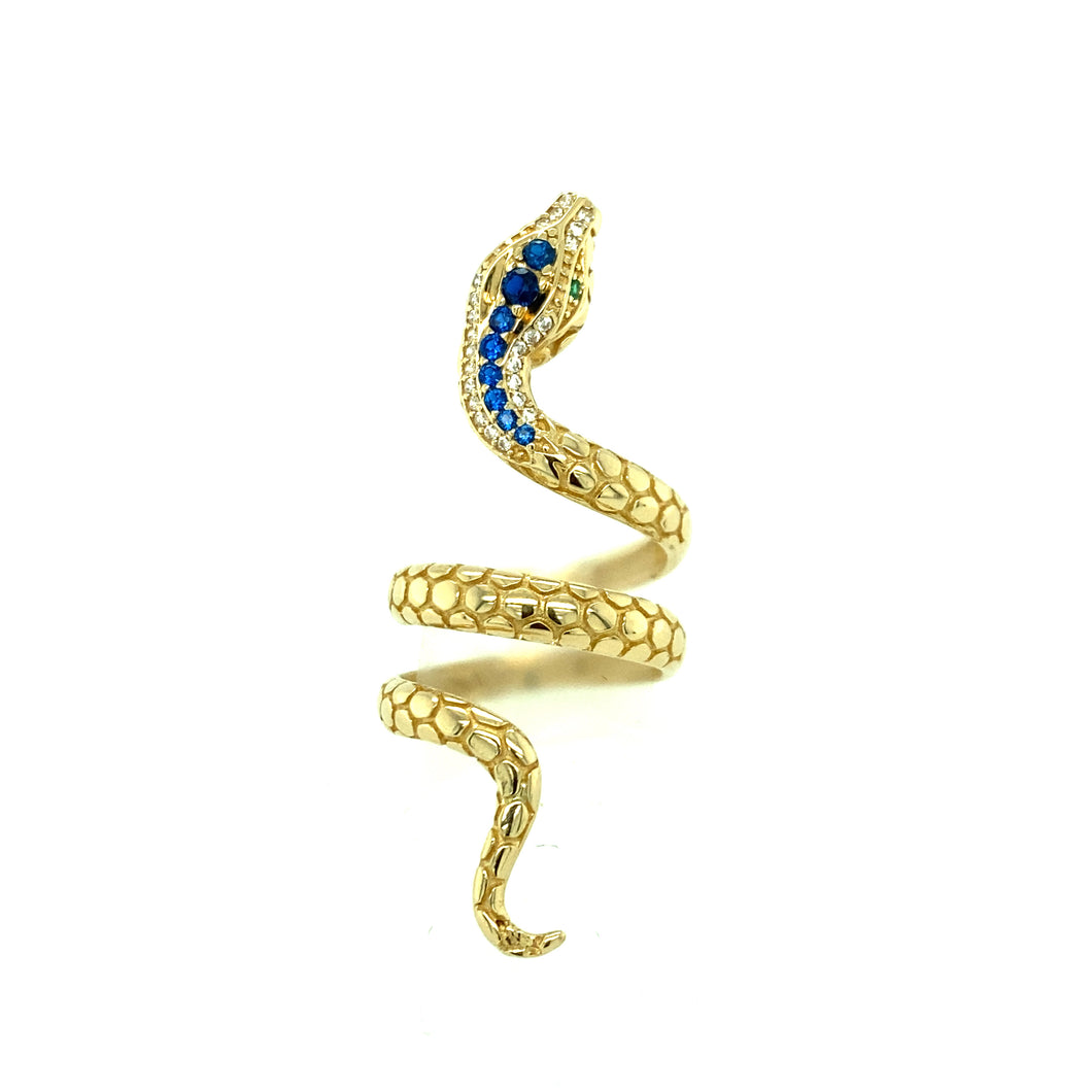 14k Gold Snake Ring