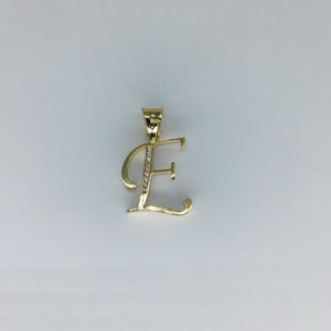 Letter E Initial Pendant