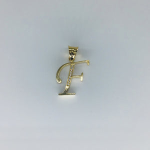 Letter F Initial Pendant