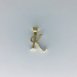 Letter K Initial Pendant