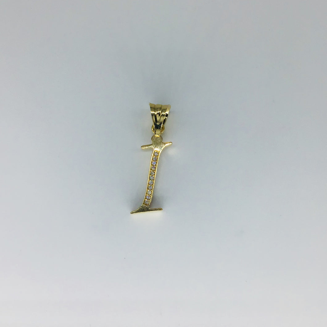 Letter I Initial Pendant