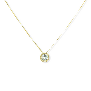 14k Gold Cubic Zirconia Necklace