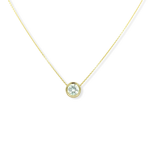 14k Gold Cubic Zirconia Necklace