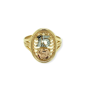 14k Gold 15 Años Ring