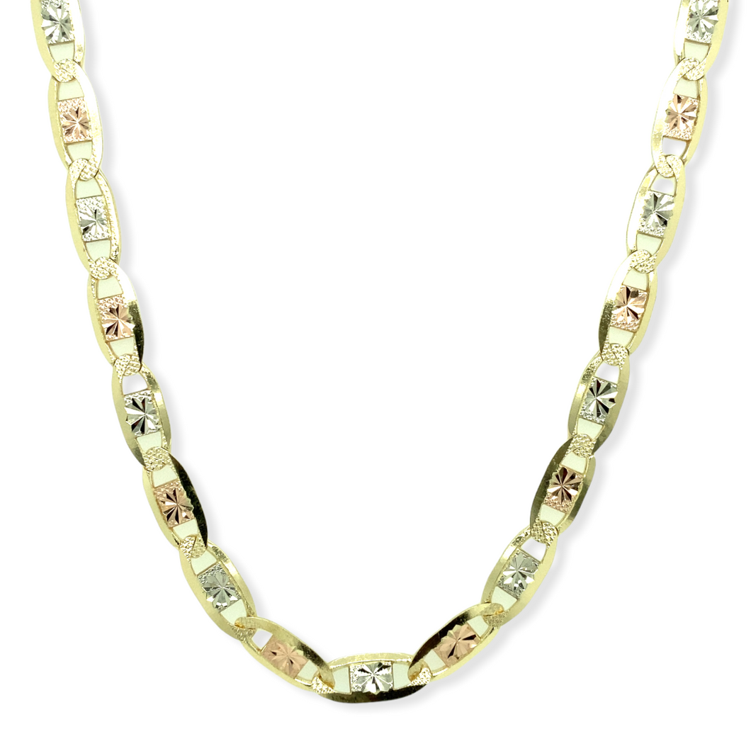 14k Gold Tri-Color Chain, 26