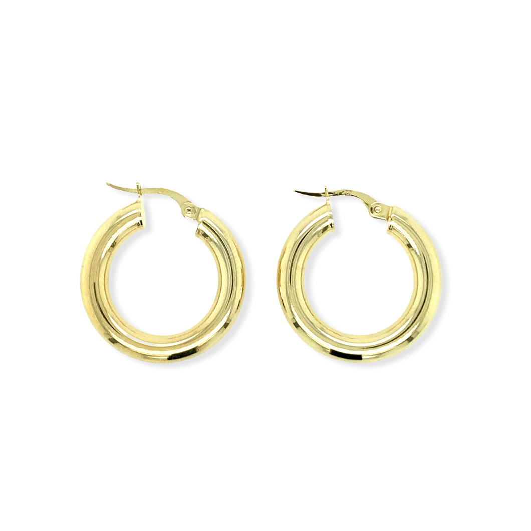 14k Gold Hoops