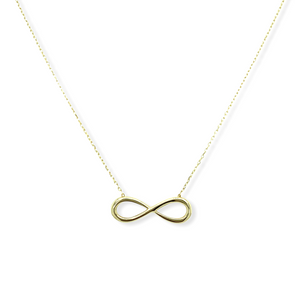 14k Gold Infinity Necklace