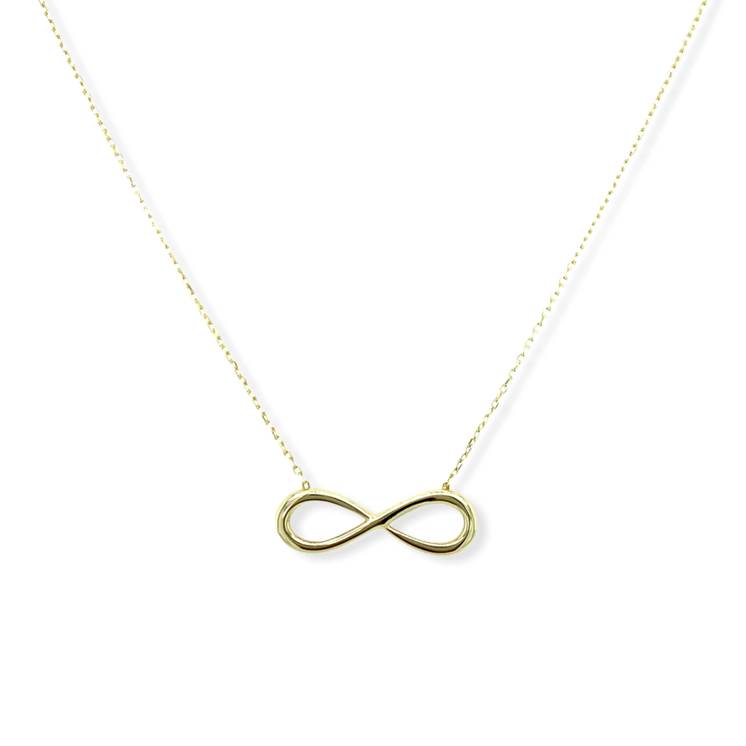 14k Gold Infinity Necklace