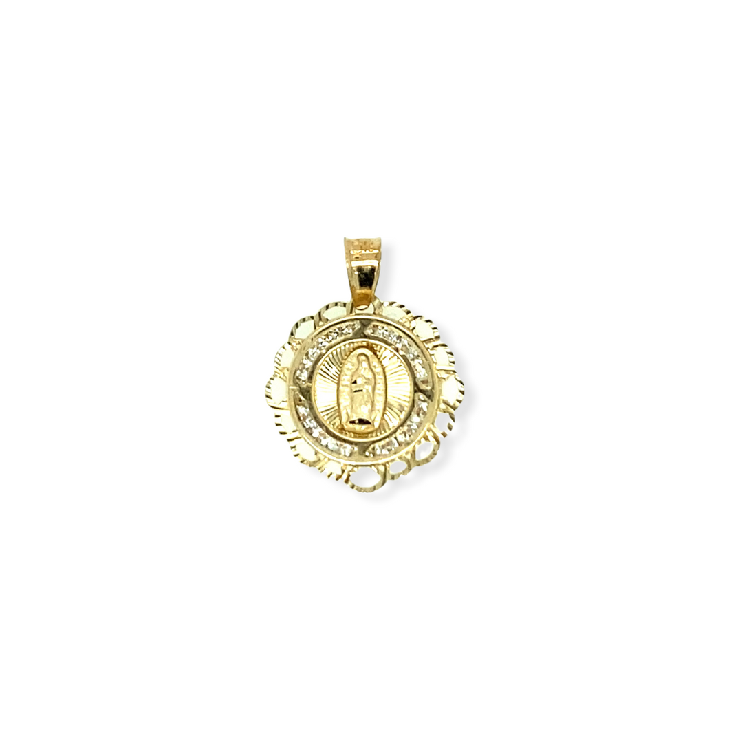 14k Gold Virgin Pendant