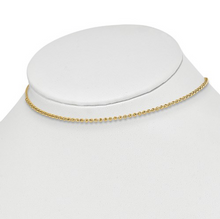 Load image into Gallery viewer, 14k Gold Beaded Adjustable With 3.5 in Ext. Choker
