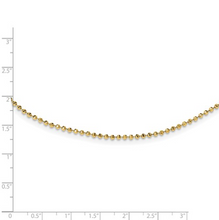 Load image into Gallery viewer, 14k Gold Beaded Adjustable With 3.5 in Ext. Choker
