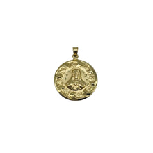 Load image into Gallery viewer, 14k Gold Virgen de Guadalupe/Jesus Pendant
