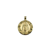 Load image into Gallery viewer, 14k Gold Virgen de Guadalupe/Jesus Pendant
