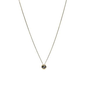 14k Gold Circle Necklace