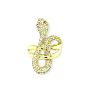 14k Gold Snake Ring