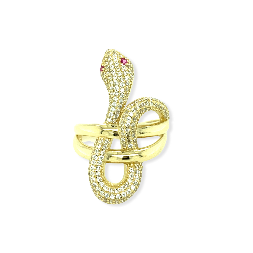 14k Gold Snake Ring