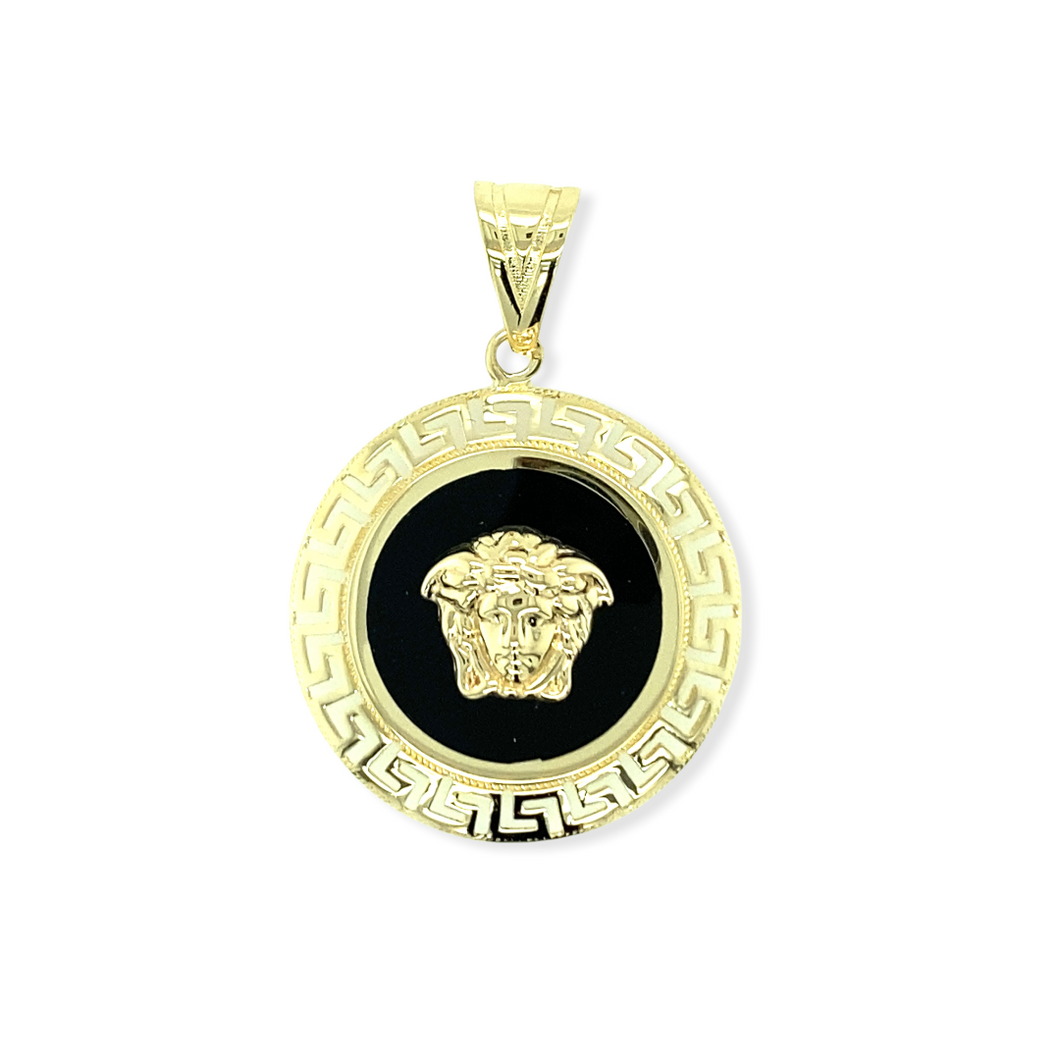 14k Gold Medallion Pendant