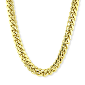 14k Solid Gold Miami Cuban Chain, 8.4 mm 22”