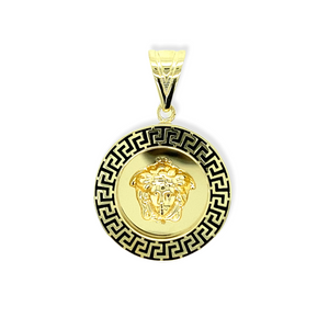 14k Gold Medallion Pendant